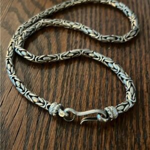 Mens Sterling Silver Necklace